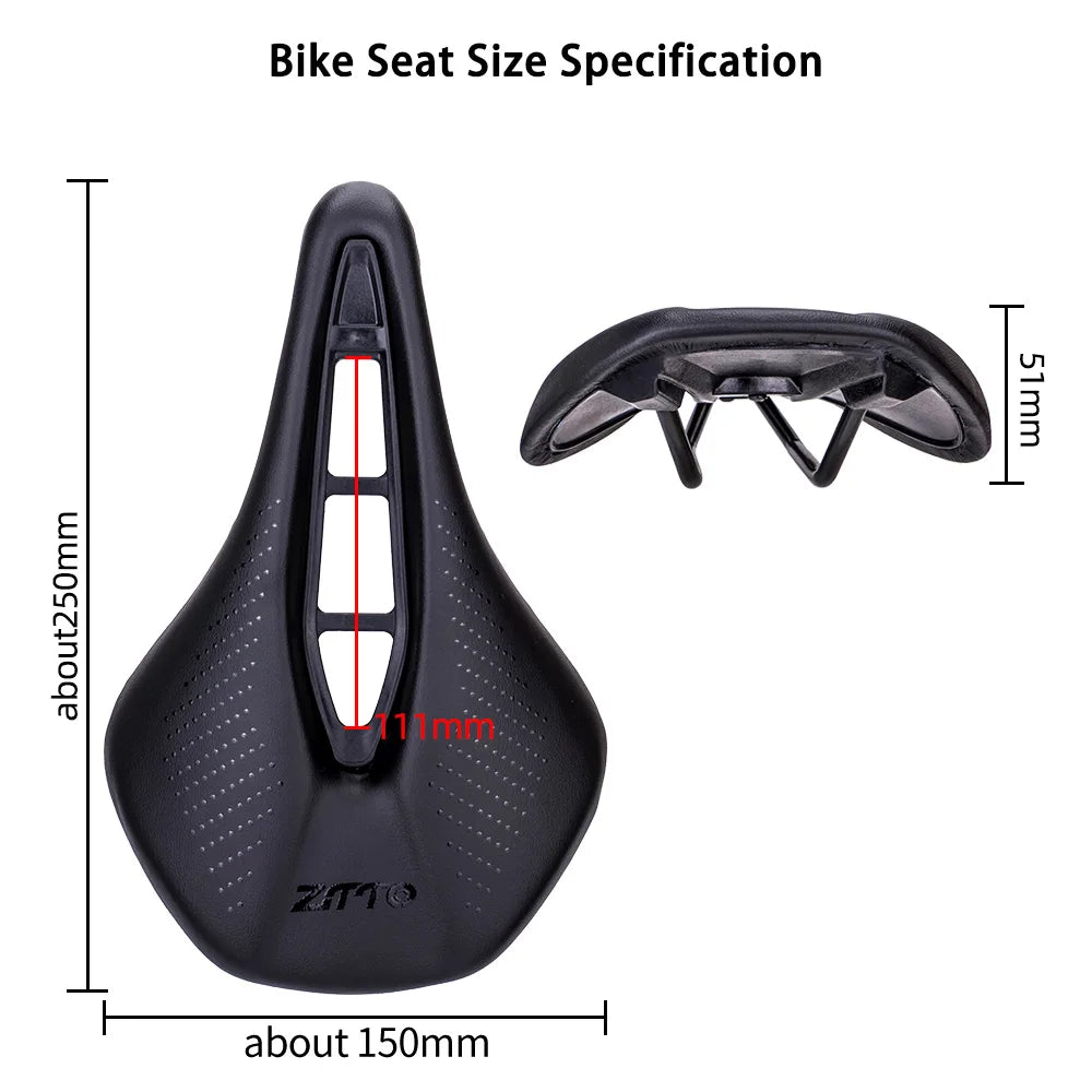ZTTO ZD8 Saddle technical dimension drawing and specifications