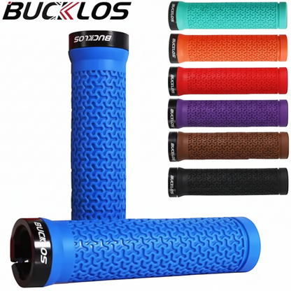 Bucklos MTB Lock-On Grips — all 7 colours overview, rubber lock-on handlebar grips for trail and enduro