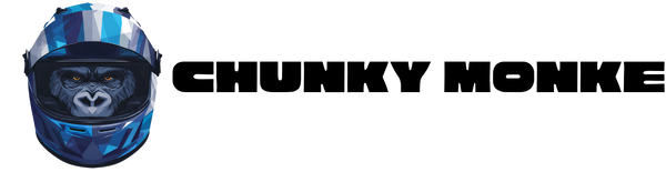 Chunky Monke Logo Gorilla Helmet Blue