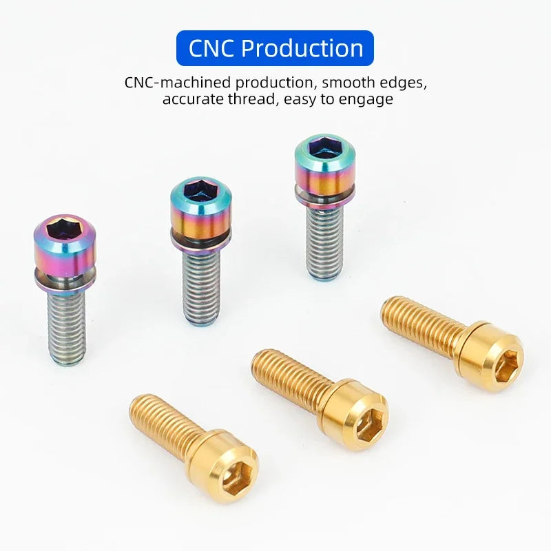CNC thread and washer details for M5x18mm bolts