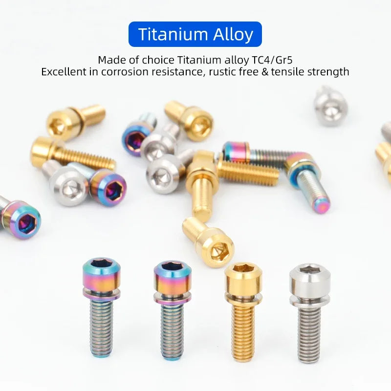 Vibrant assortment of premium anodised stem bolts