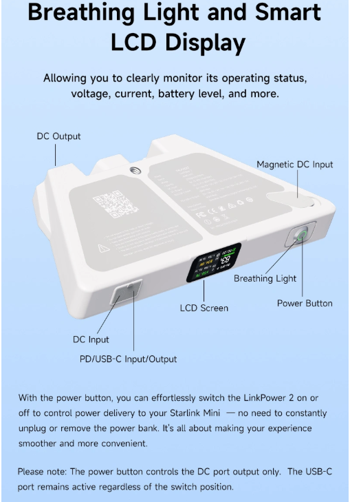 PeakDo LinkPower 2 - Side View and Ports