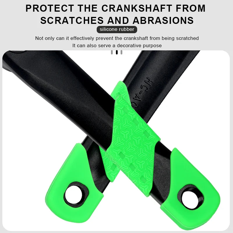 Riderace Crank Boots installed on a bike providing frame protection