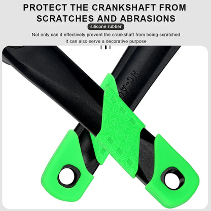 Riderace Crank Boots installed on a bike providing frame protection