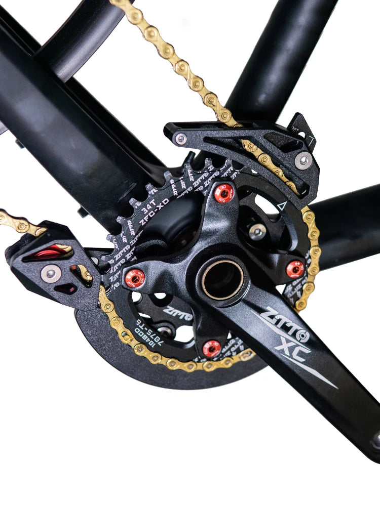 ZTTO CG-04 Exploded view showing CNC alloy backplate and nylon guides