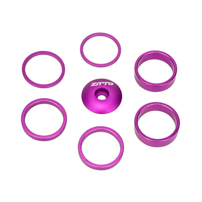ZTTO CNC Headset Spacer Kit - Anodised Purple