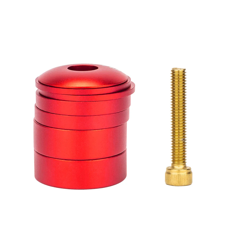 ZTTO CNC Headset Spacer Kit - Anodised Red
