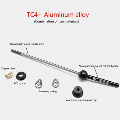 TC4 Titanium axle and CNC alloy handle technical breakdown
