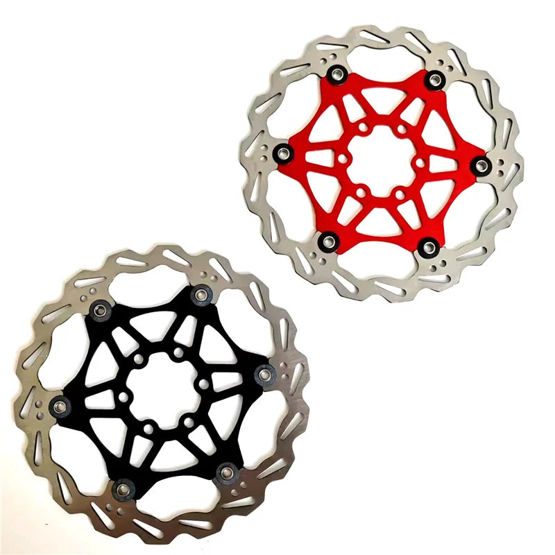 Chooee Floating Rotor - Black and Red side-by-side