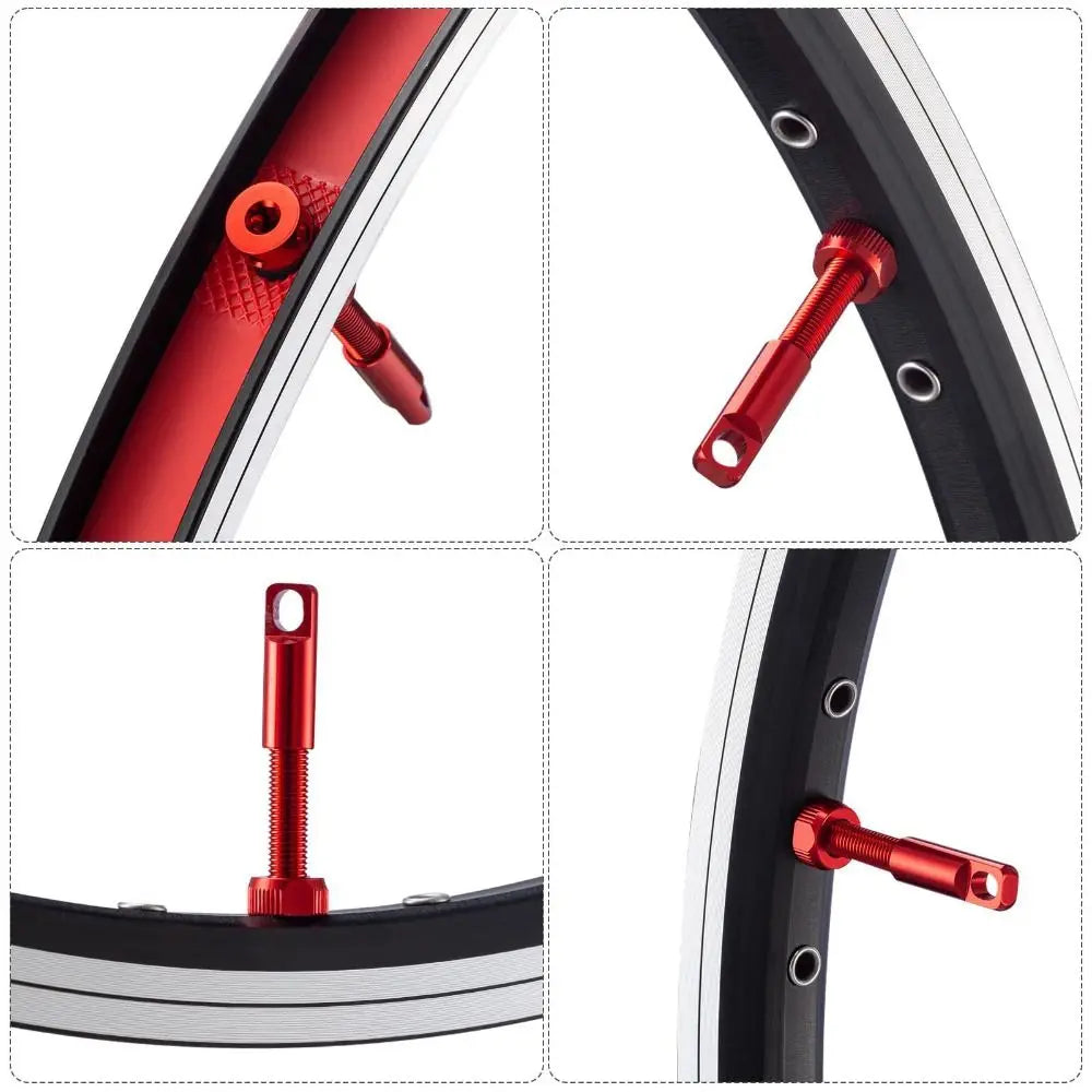 Installation guide for tubeless valve stems