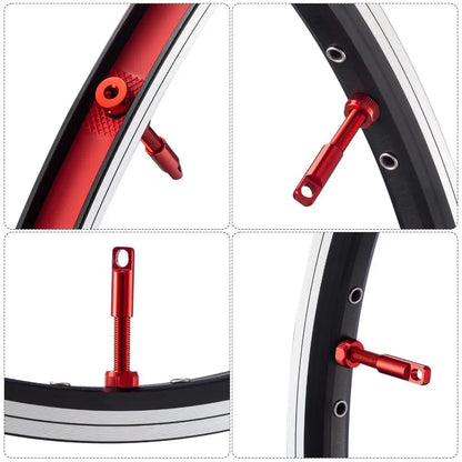 Installation guide for tubeless valve stems