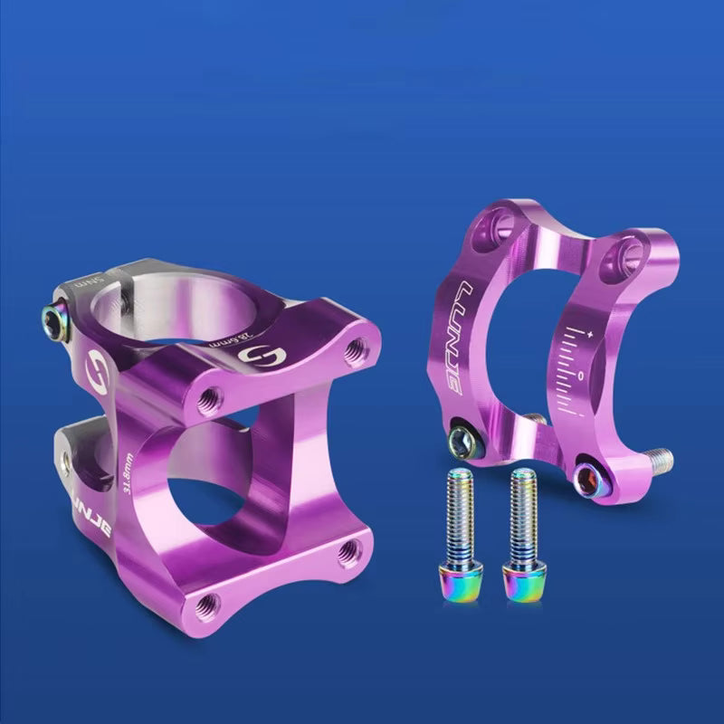 Close-up CNC Machined Texture on Lunje MTB Stem Body