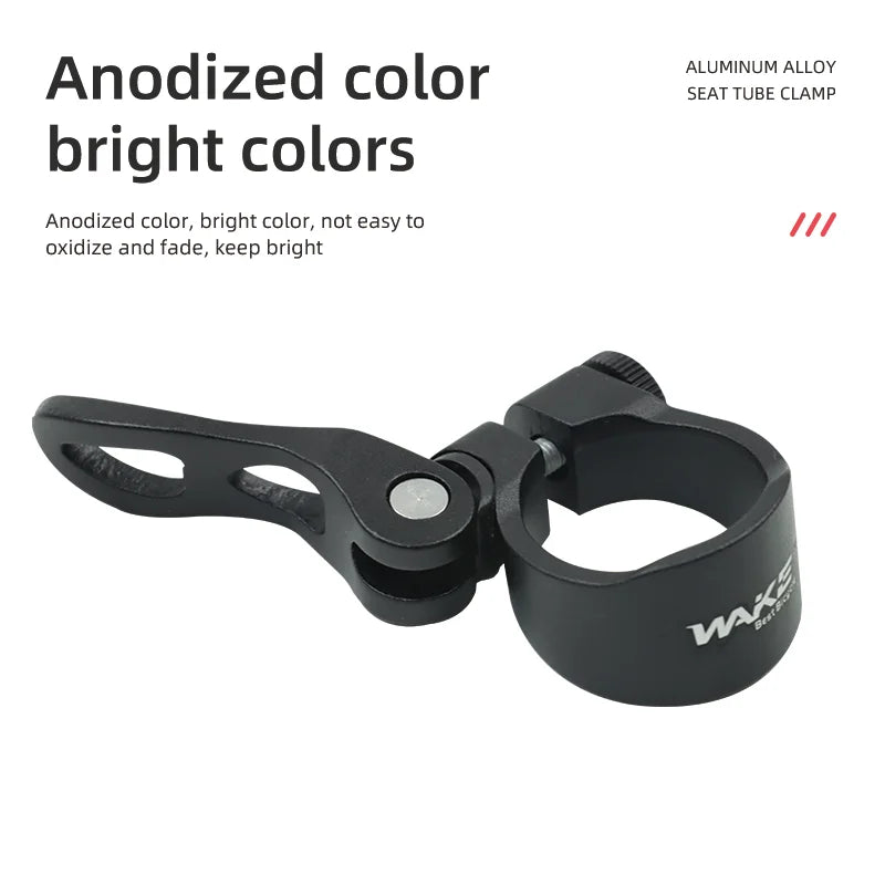 WAKE seat clamp anodised black finish